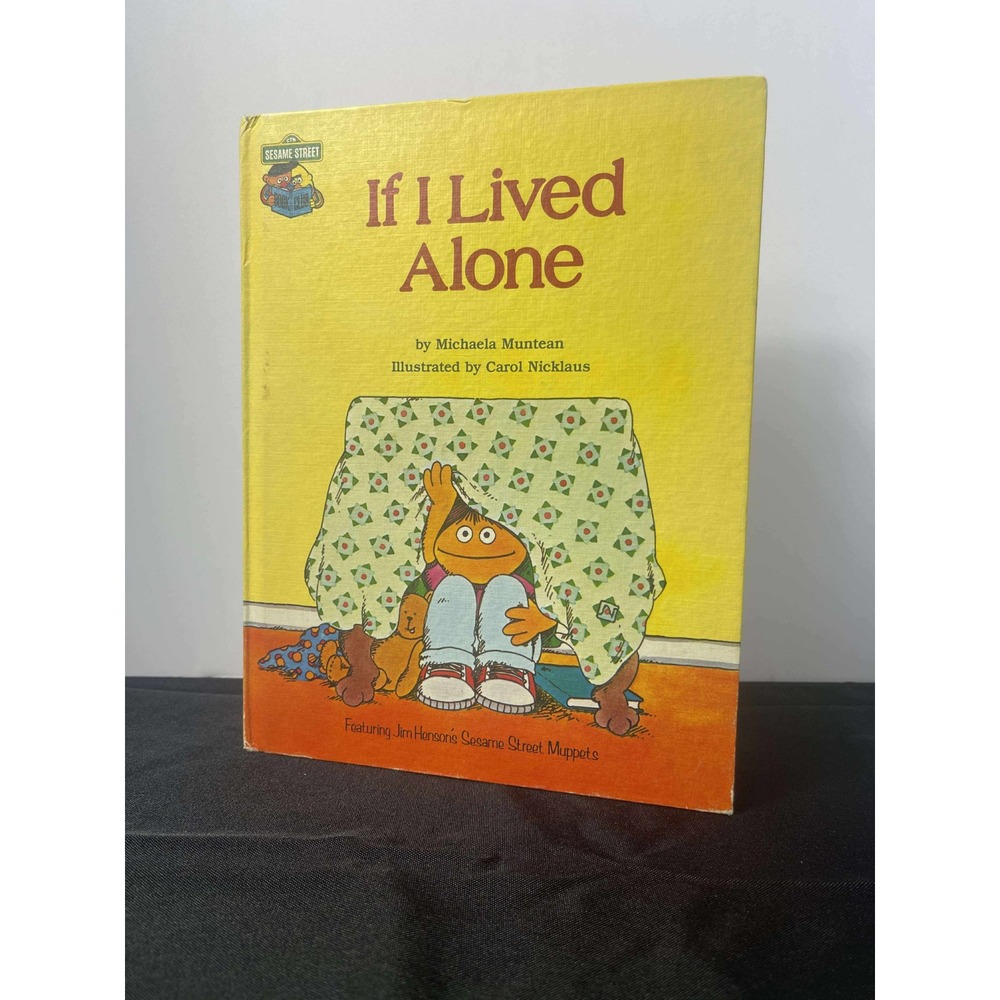 Sesame Street If I Lived Alone Childrens Book Featuring Jim Henson Muppets